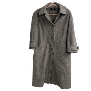 VINTAGE ALORNA Women’s Long Wool blend Coat Large Petite.
